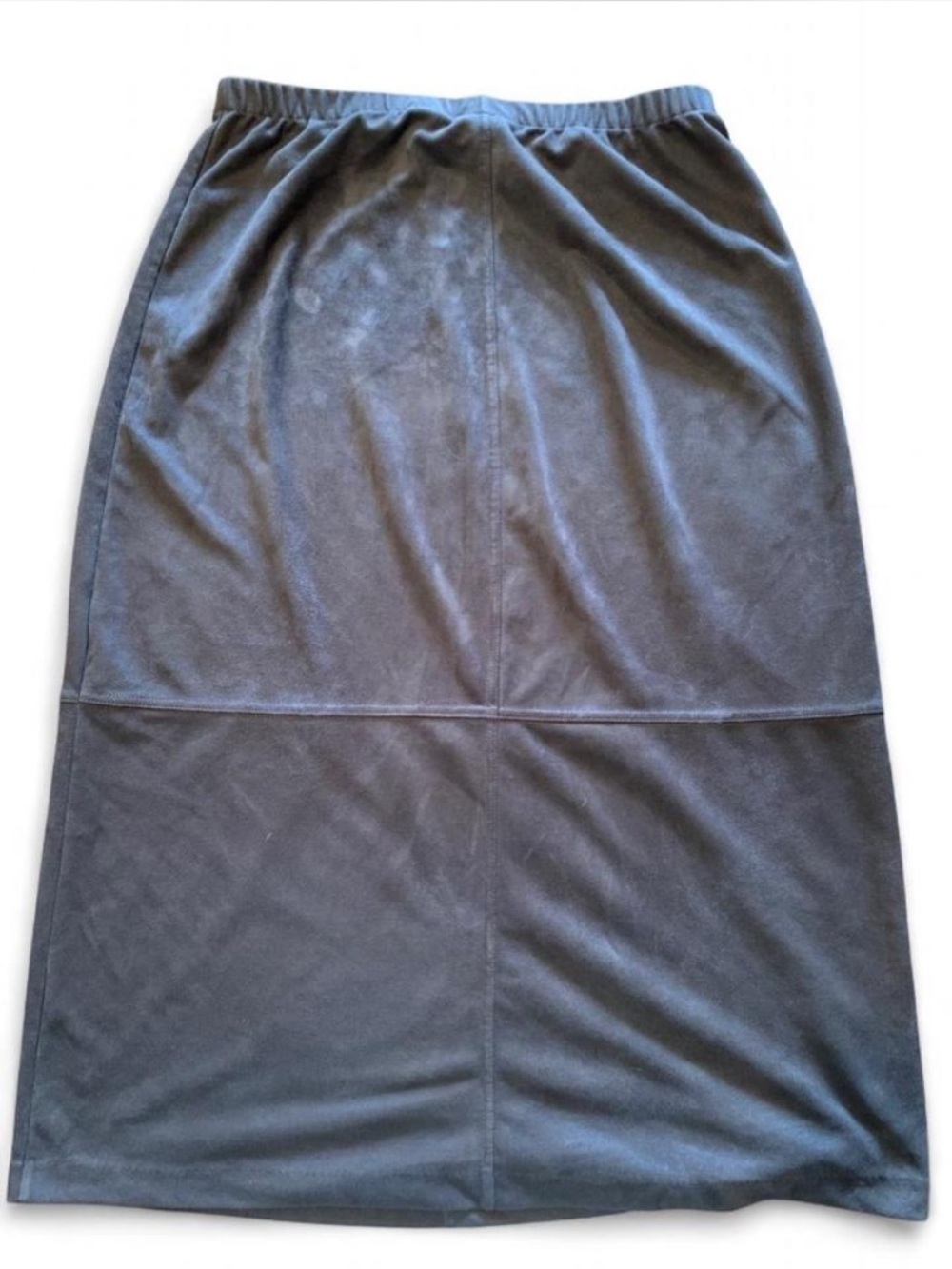 Jaclyn Smith Black Midi Skirt with Elastic Waist